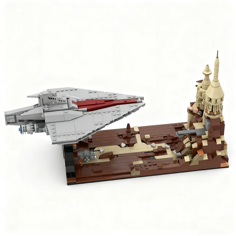 629 pçs moc acclamator suporte 2 geonosis batalha estrela modelo blocos de construção arquitetura presente natal brinquedo criativo idéia diy