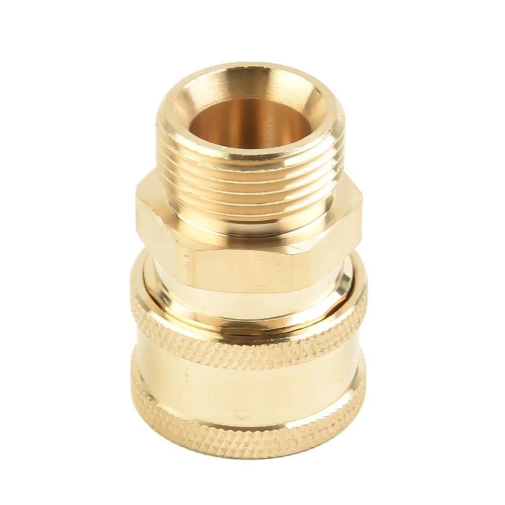 Pressure Washer Adapter Washer Adapter Convert M22 Threads 14mm & 15mm To 1/4 & 3/8 Quick Connectors Pressure Washer Adapter Set