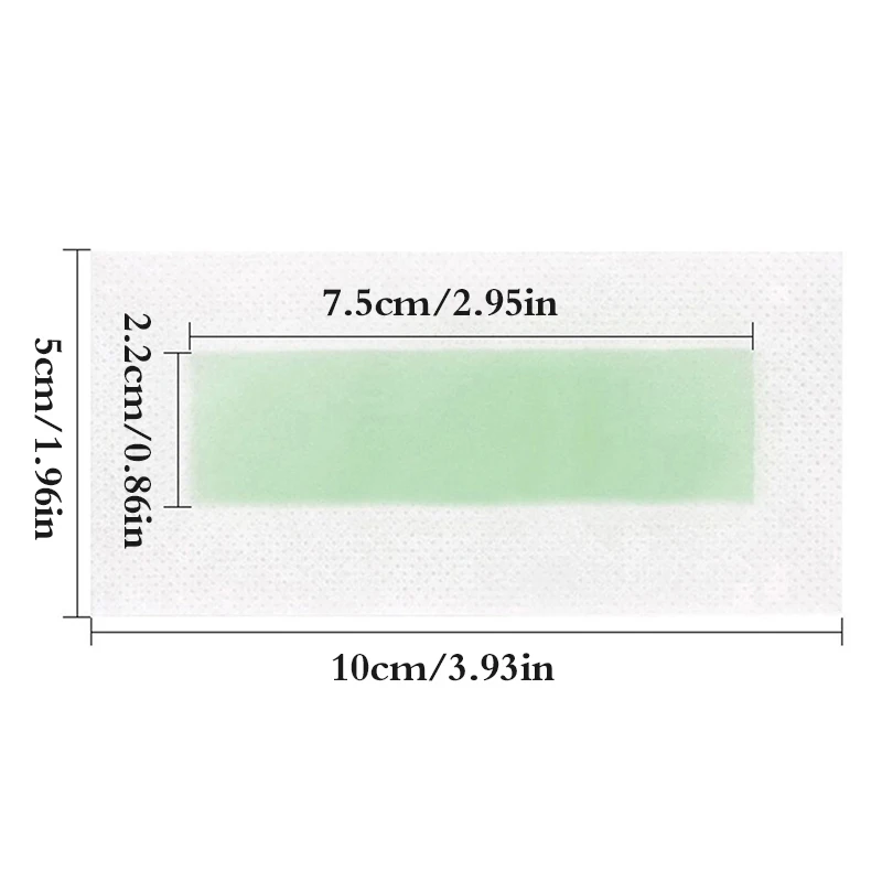 Bandes d'Avertissement pour le Visage, 12/24 Pièces, Épilation du Menton Supérieur, de la Mâchoire, de la Barbe