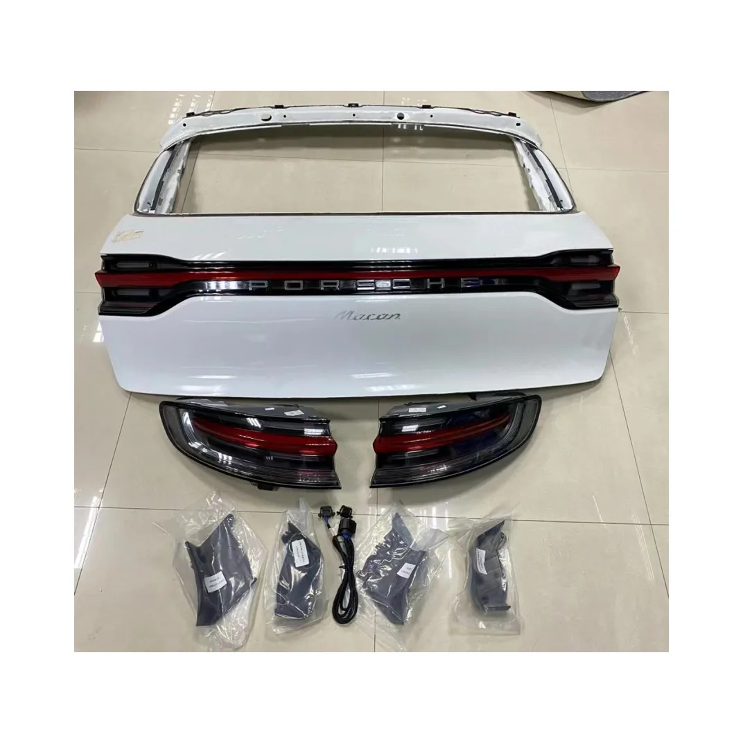 Genuine Bodykit for Porsche Macan old upgraded new rear cover + through tail light  Porsche Macan