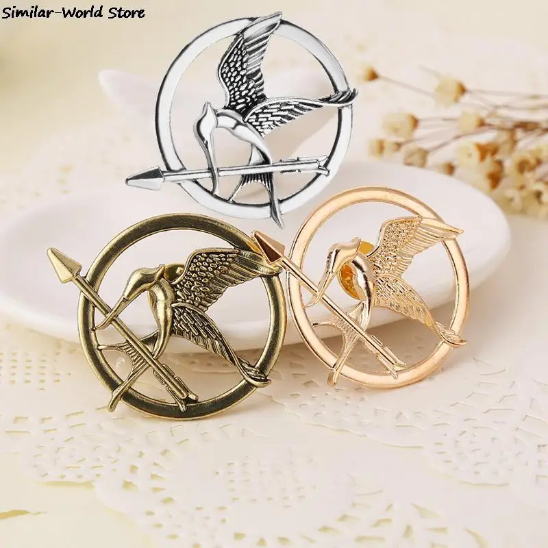 High Quality Hunger Game Mockingbird Retro Punk Brooch Alloy Jewelry Badge Best Friend Gift Brooch Wholesale