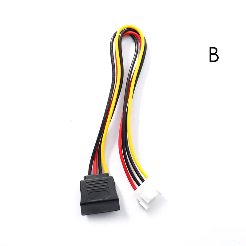 Sata Cable EMagTech Lot De 2 Adaptateurs FDD 4 Broches Mâle Vers SATA Femelle 15 Broches Pour Alimentation Compatible Avec Lecteurs De Disquette Et Alimentation Sata 22 Cm Câble Adaptateur FDD Vers SATA