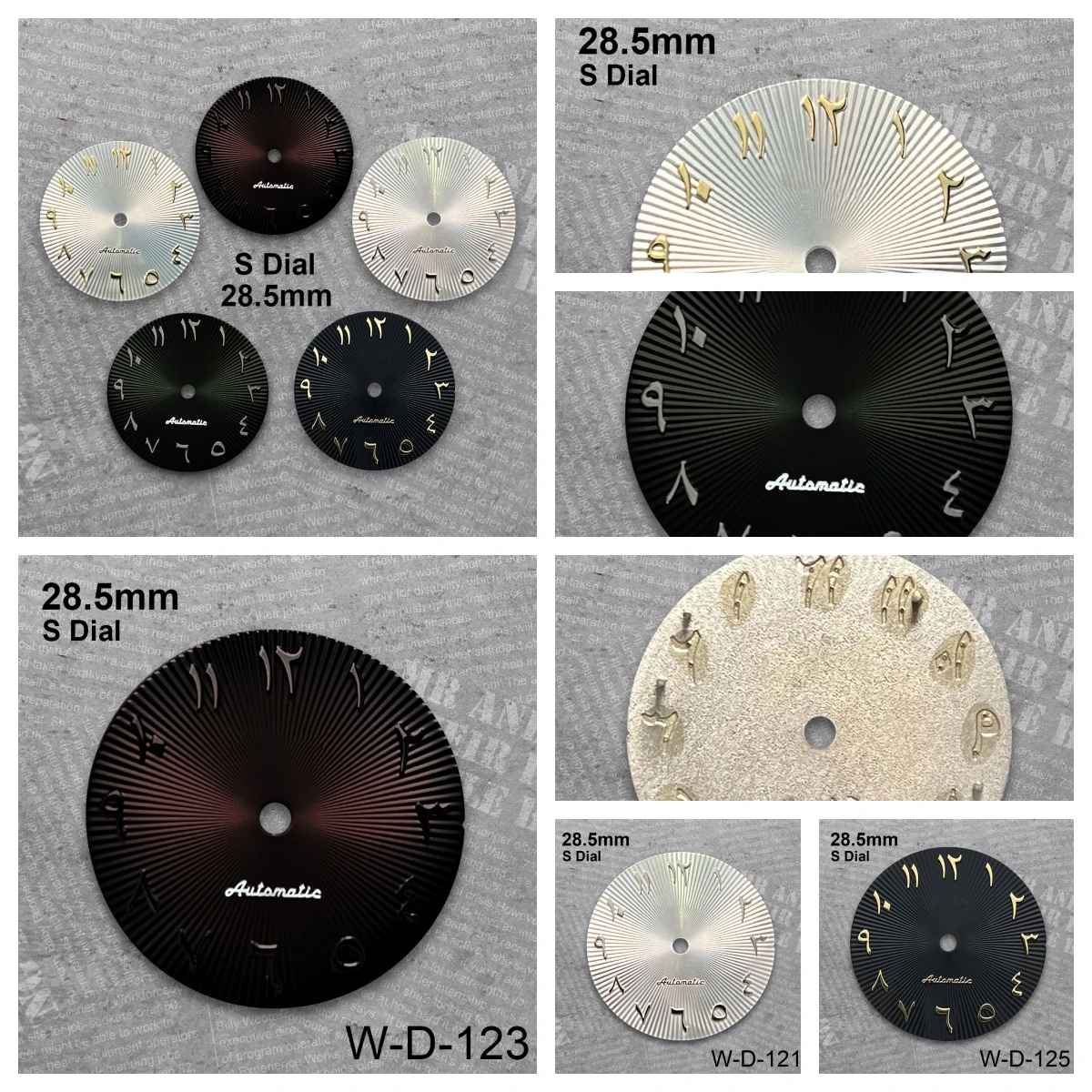 

28.5 mm Arab S Logo Dial Suitable For NH35/NH36/4R/7S/8215 Movement Chocolate High Quality Dial Watch Modification Accessories