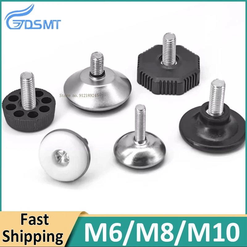 

M6 M8 M10 Регулируемые винты для ног, мебельные регулируемые по высоте подушечки для ног, диваны, столы, опорные ножки, амортизаторы