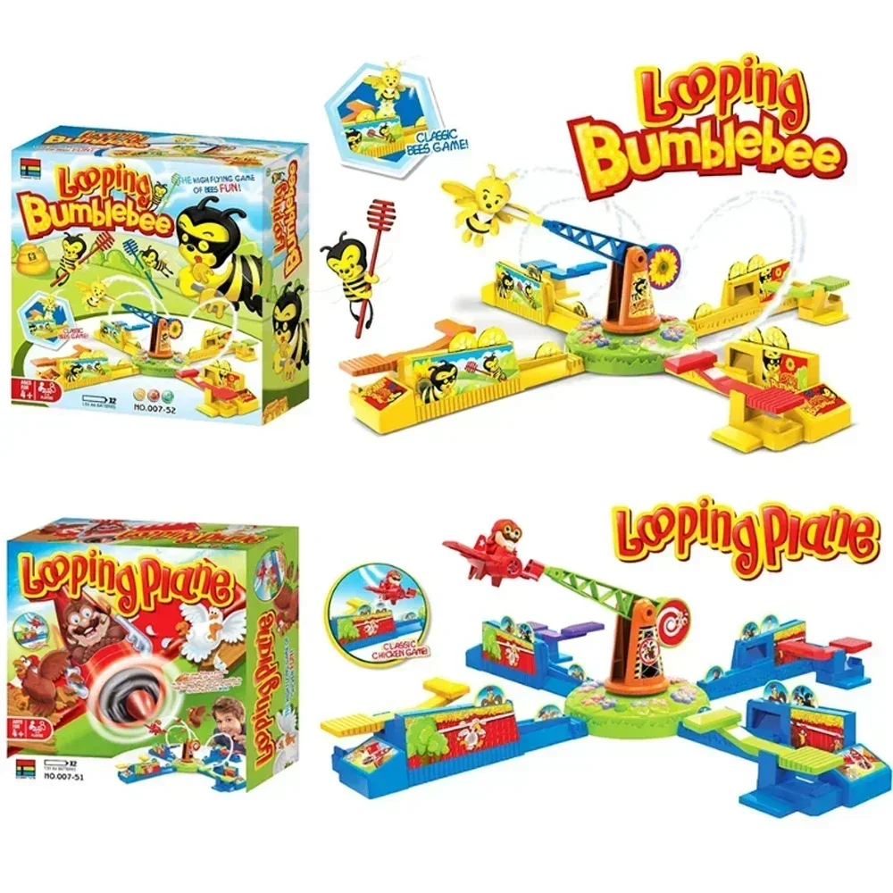 Looping Louie Spinning Plane Chicken Stealing Game Parent Child Interaction Battle Puzzle Board Game Party Children\'s Toys