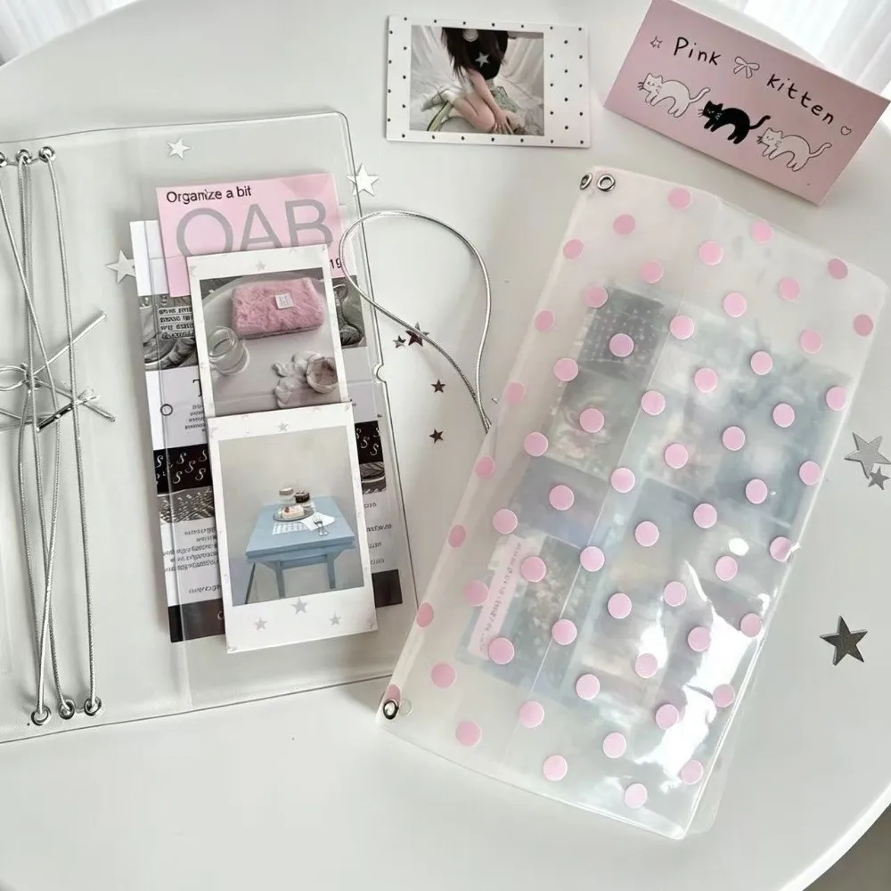 Durable PVC TN Notebook Cover Transparent with Elastic Band Transparent PVC Binder Traveler Notebook Cover Students