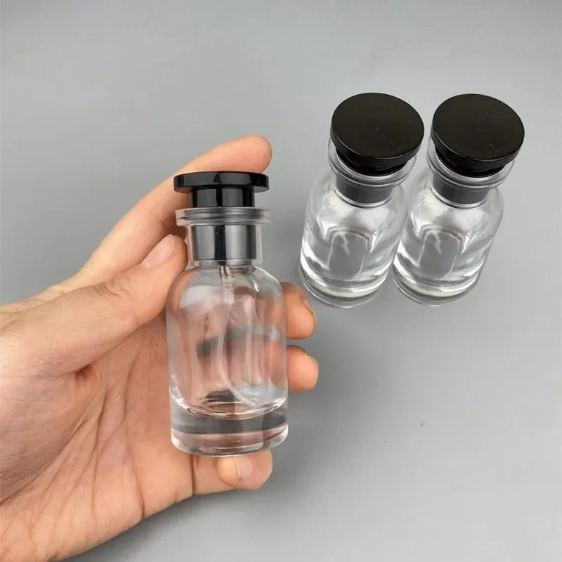 1/2/3/4/5 Stück 30 ml Glas leer nachfüllbar Parfümflasche Zylinder, Reise tragbare Parfümzerstäuber Probenflasche