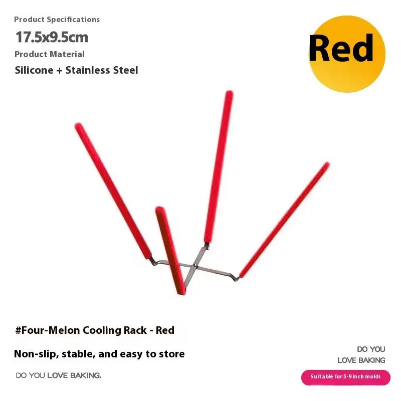 Stainless Steel Silicone Cooling Rack For Chiffon Cake Inverted Drying Stand Collapsible Baking Tool For Baking Cooking Grilling