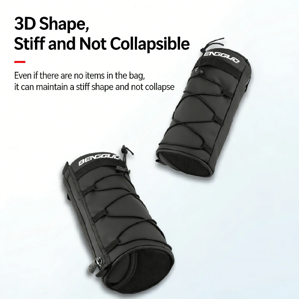 1PCS Bike Handlebar Bag, Bicycle Front Bag Frame Storage Roll Bag Mountain Road Bikes Commuter Shoulder Bag Professional Cycling