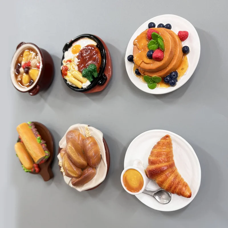 Aimant de réfrigérateur délicat français, Articles décoratifs pour porte de congélateur, décoration de maison, autocollants de réfrigérateur, Message magnétique