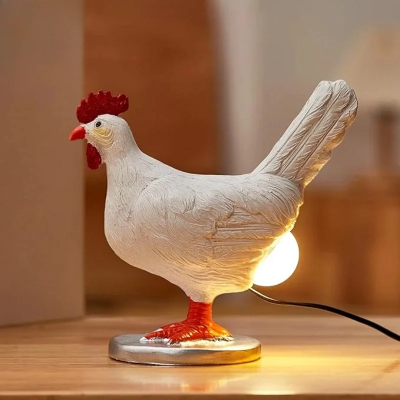 Decorative Night Lights Simulated Animal Funny Easter Home Decor Party Carnival Chicken Lamp Chick Night Light Ornaments