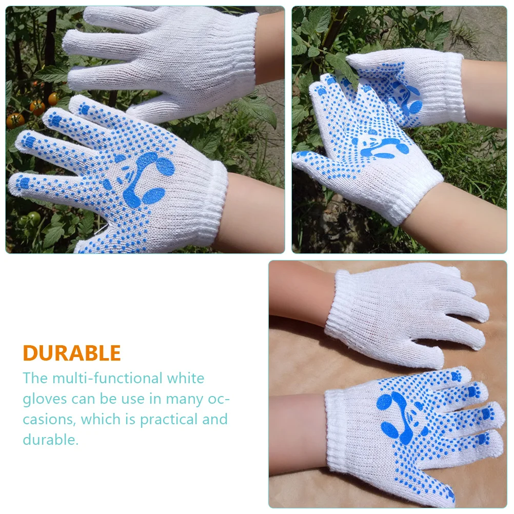 3 Pairs Panda Gloves Latex Goalkeeper Soccer for Kids Hand Professional Liners Children Protector Girl