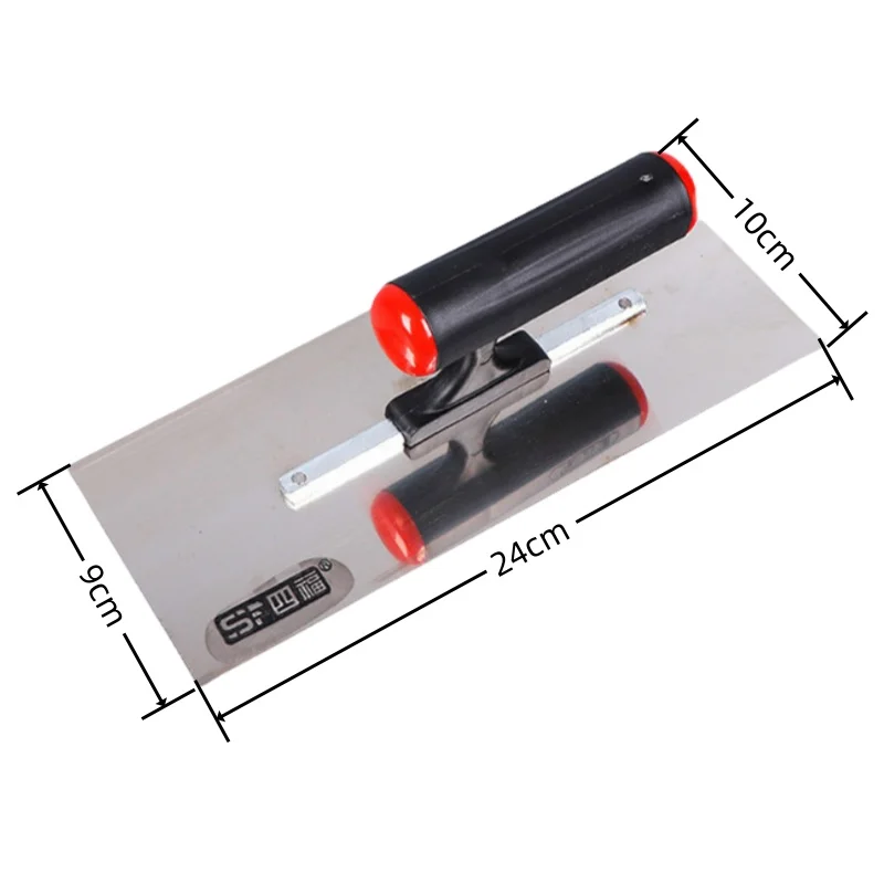 مجرفة التجصيص للجدار والسقف - أداة تنعيم الأسمنت المصنوعة من الفولاذ المقاوم للصدأ، مجرفة تشطيب الحوائط الجافة الاحترافية للبناء #5