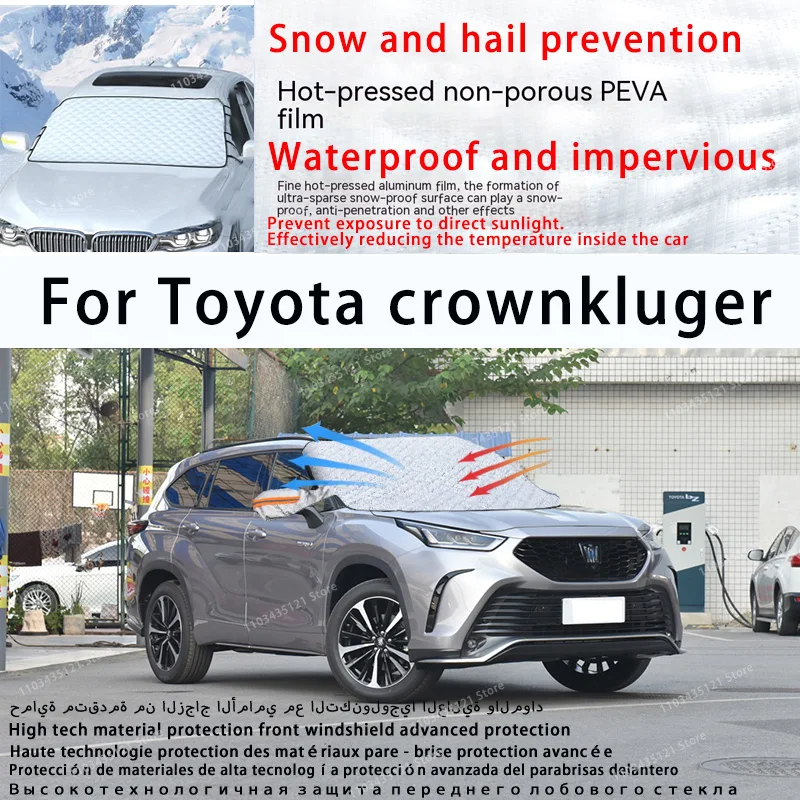 

For Toyota crownkluger the front windshield of a car is shielded from sunlight, snow, and hail auto tools car accessories