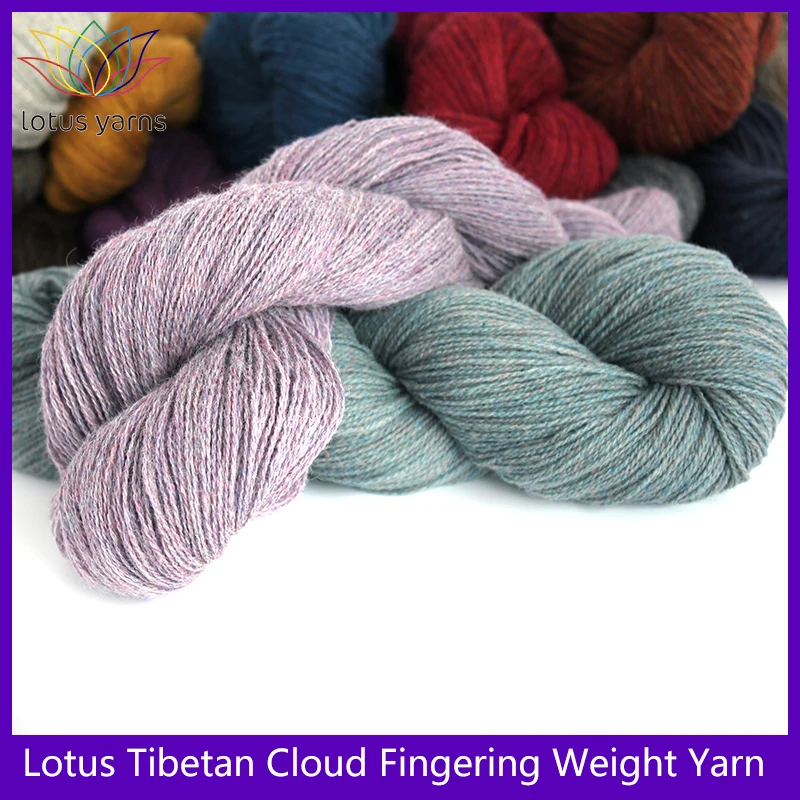 2*50g hank 100% Tibetan cloud  fingering weight hand knitting yarn High quality yarn