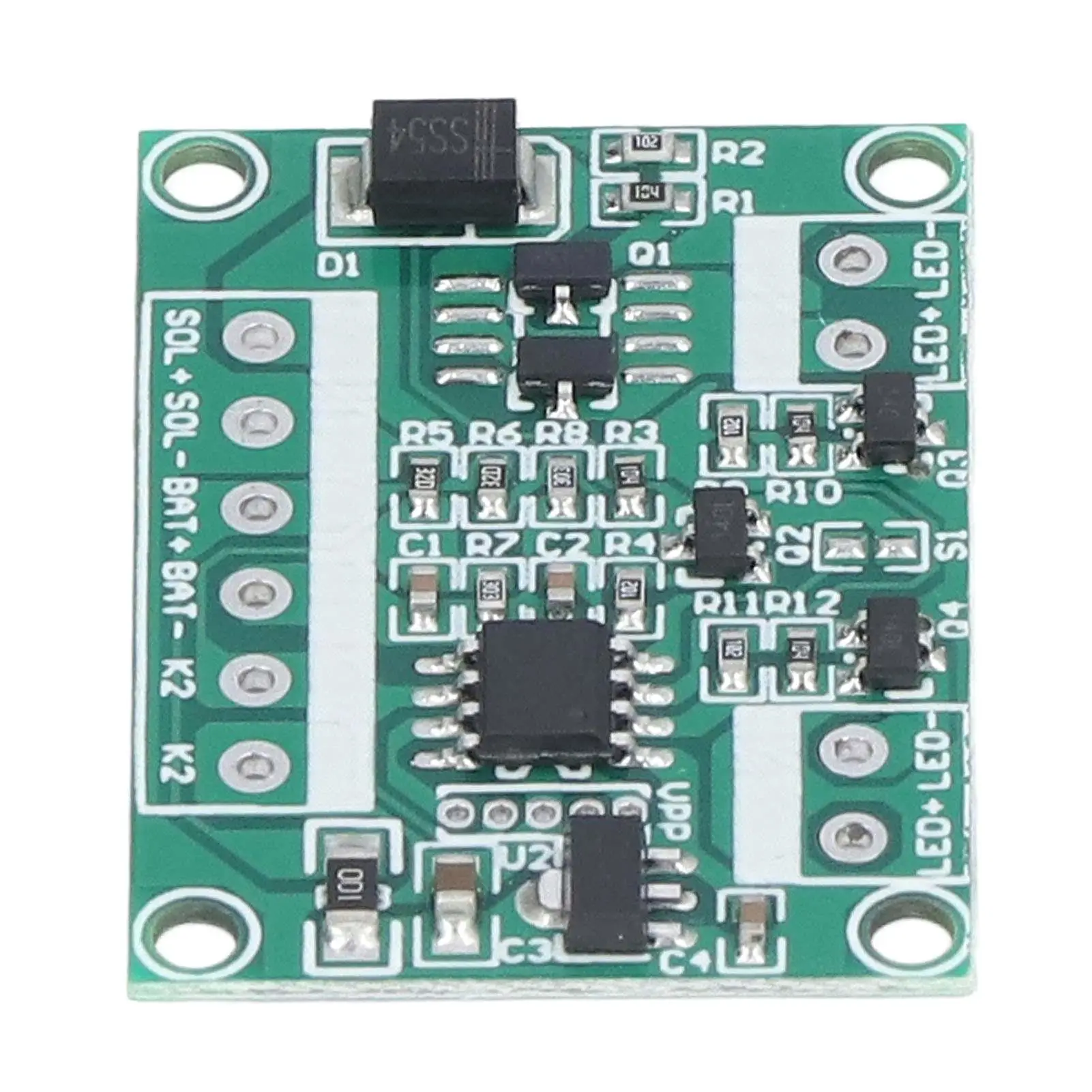 Solar For street Sign Lamp Control Module Circuit Board Low Power Consumption for 6v /12V Alternating Yellow Flashing Light