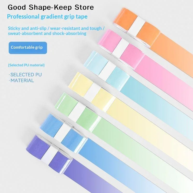 daily6pcs Non Slip Badminton Racket Handle Grip Gradient Overgrip Tape Tennis Racket Rubber Grip Sports SuppliesDaily products