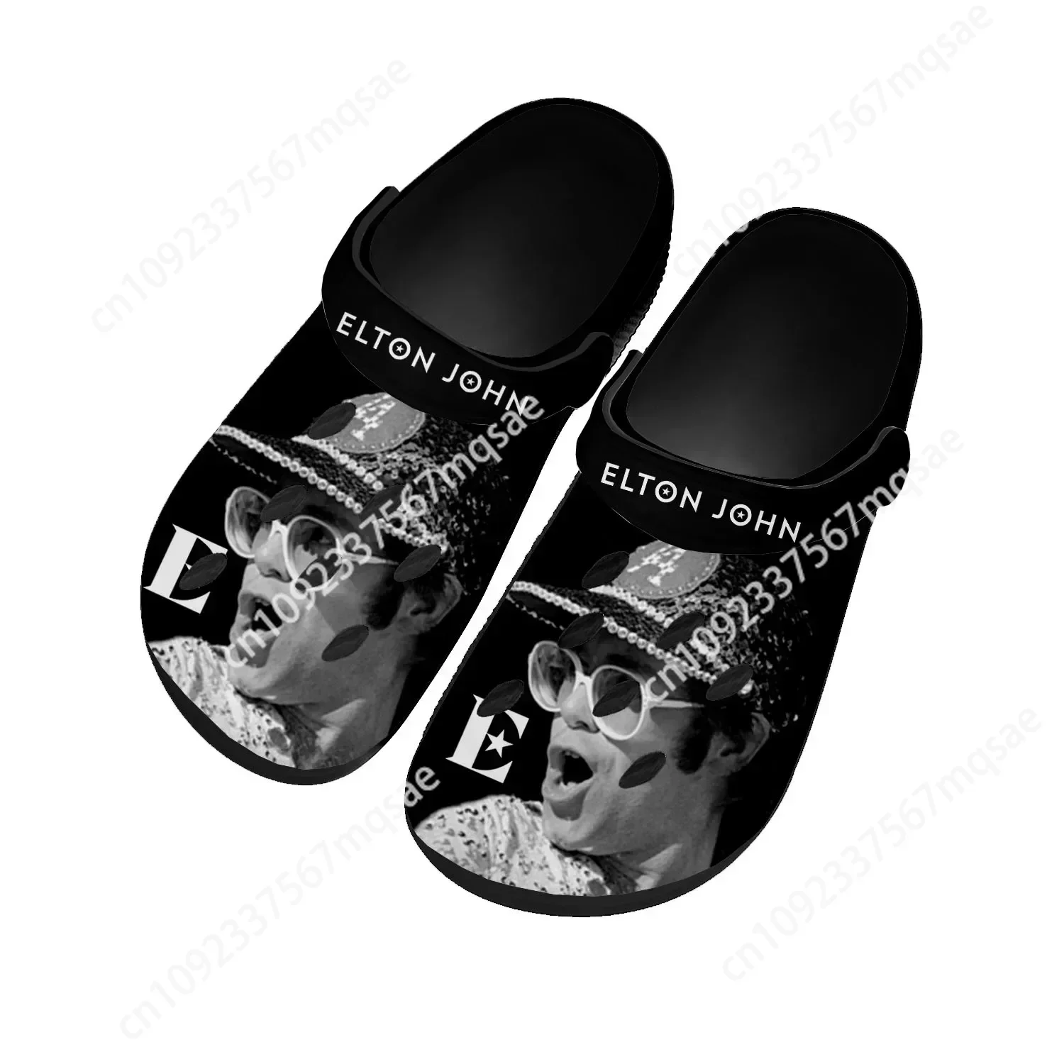 Elton John Pop Rock Singer Home Clogs Custom Water Shoes Mens Womens Teenager Shoe Garden Clog Breathable Beach Hole Slippers