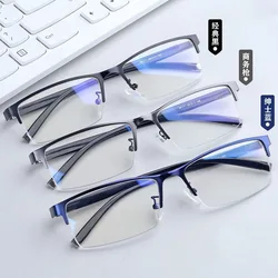 2026 Half Frame Myopia Glasses Eyewear Male Female Near Sight Glasses Ultra Light Black Blue -50 To -600 Men's Glasses Gafas