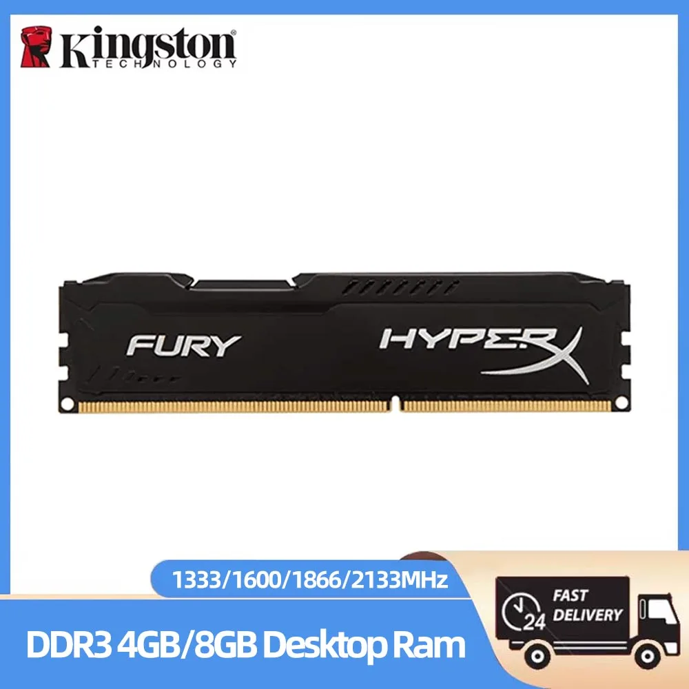 Kingston Memoria RAM DDR3 DDR3L 4GB 8GB 1600MHz 1866MHz 1333MHz DIMM PC3-12800 Non-ECC Cooling Vest Desktop Universal memory