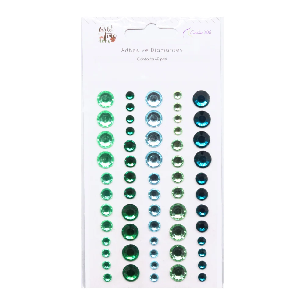 Creatieve Path zelfklevende 3D kristallen stickers glitter ronde edelsteen decor stickers voor scrapbooking journaling DIY kaartjes maken