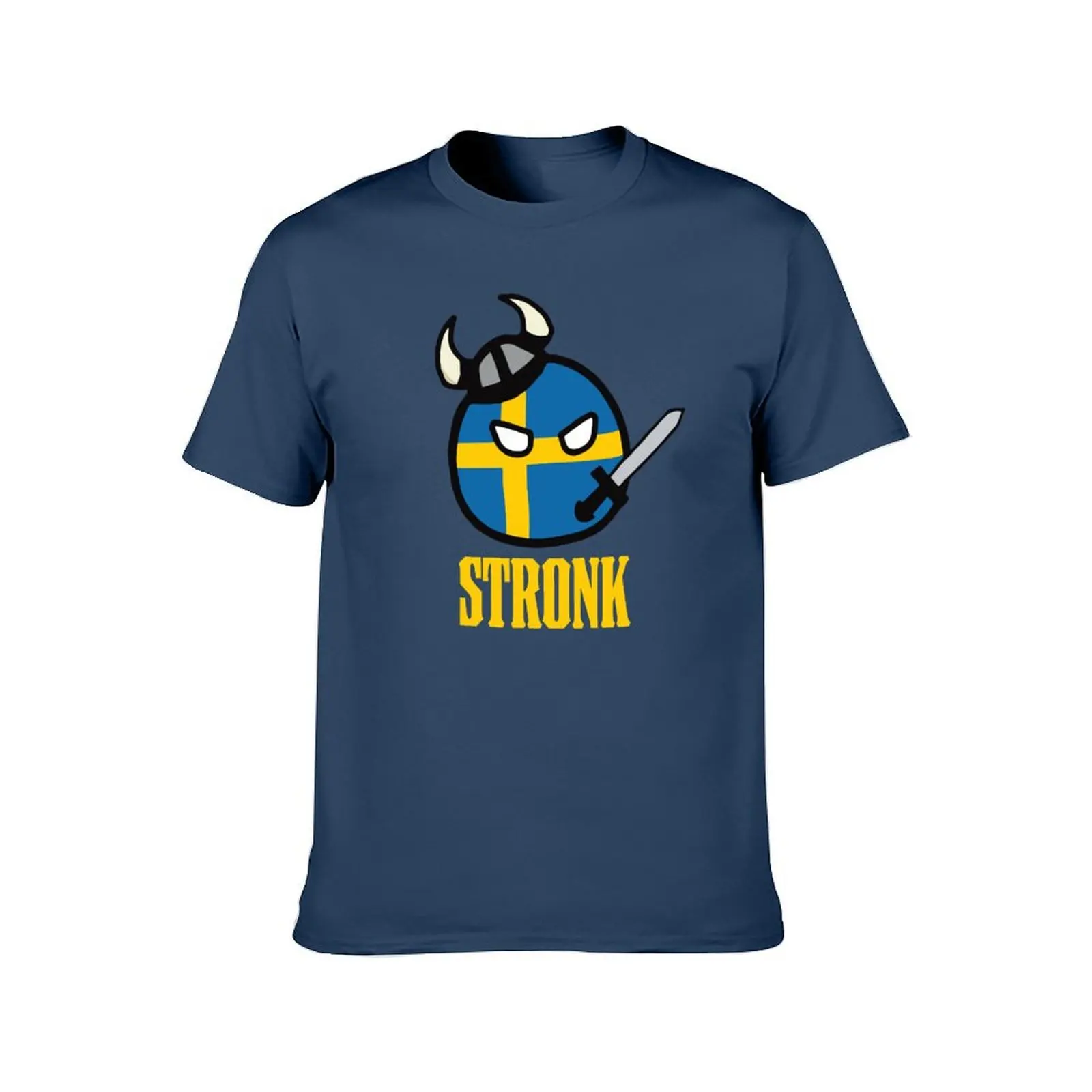 Sweden SwedishBall Polandball memes Swedes Norse Viking helmet meme ball HIGH QUALITY T-Shirt sports fans men graphic t shirts