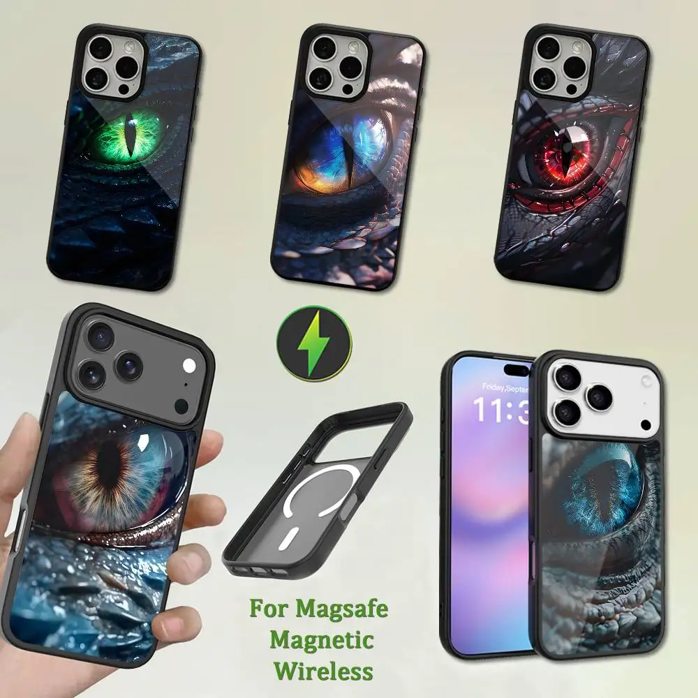 

Myth Art Dragons Eye Phone Case For iPhone 13,12,11,16,15,17,14,Pro,Max,Plus,Mini,Magsafe,Magnetic Wireless Charging