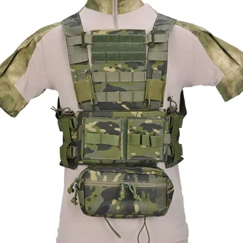ใหม่ยุทธวิธี MK3 Chest RIG Modular การล่าสัตว์เสื้อกั๊ก Camo กระสอบกระเป๋า H Harness M4 AK นิตยสารใส่ Airsoft Paintball อุปกรณ์เสริม