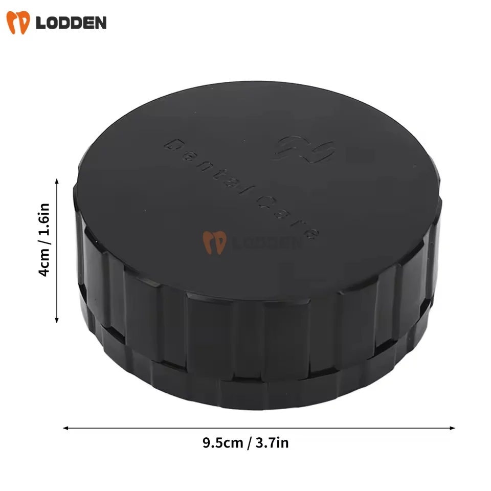 Dental Veneer Box Round Shape Rinsing Sterilize Flush Etching Storage Case with Spare Pad Dental Lab Material