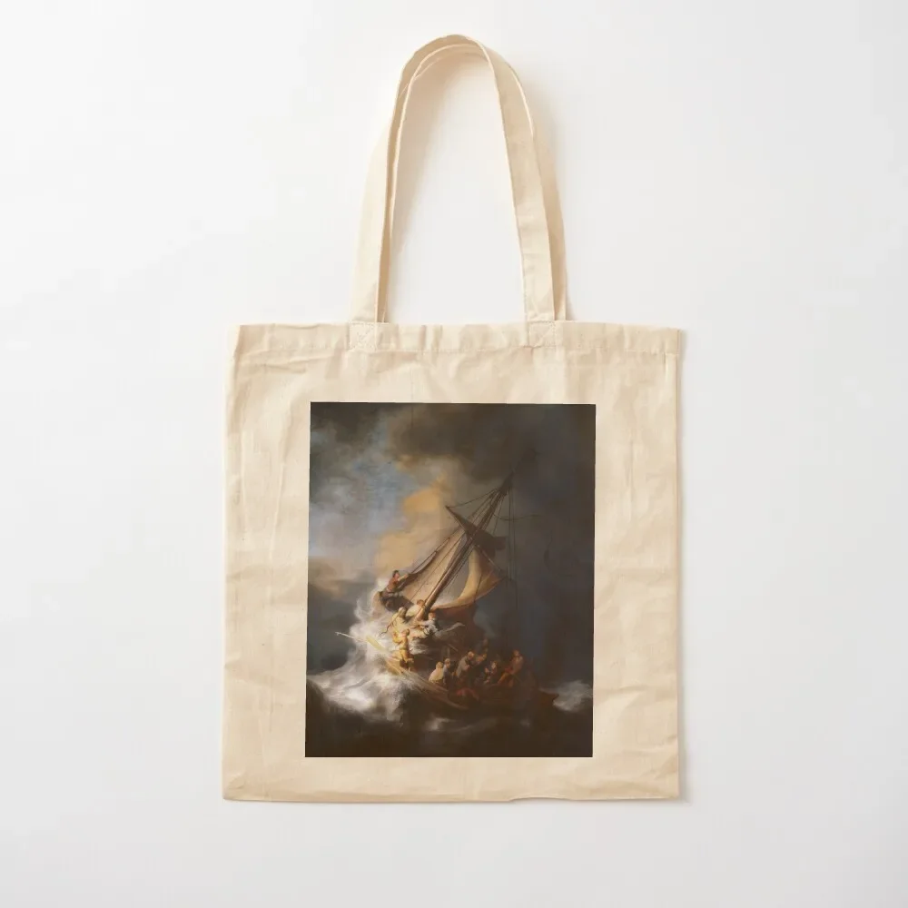 The Storm on the Sea of Galilee Tote Bag tote bag custom Canvas bag for women