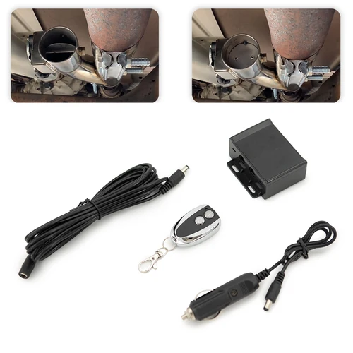 Imagen 1 del producto Interruptor de Control remoto electrónico de 12V + caja de Control para Kit de corte de escape eléctrico, accesorios modificados para coche