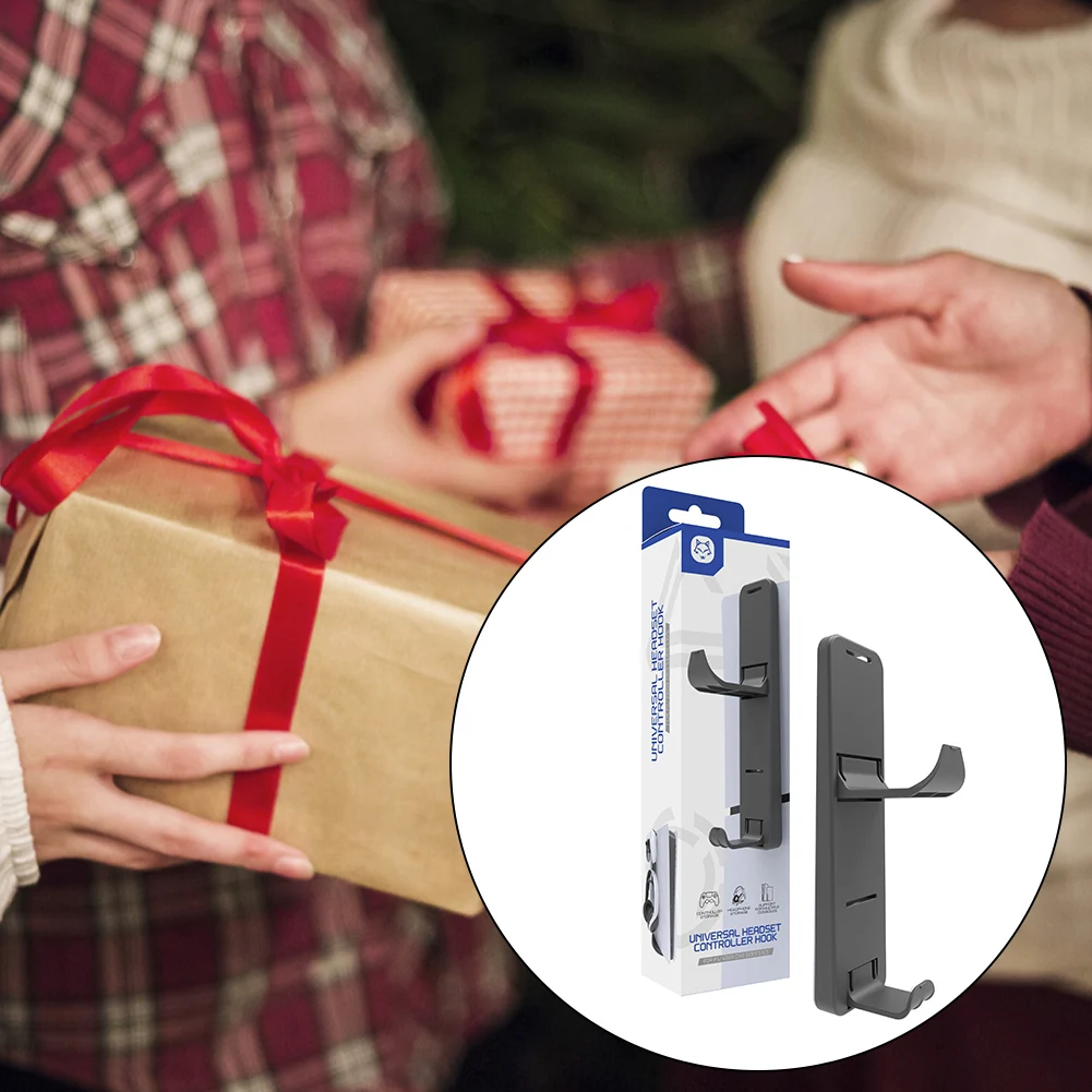 حامل سماعة الرأس لوحدة التحكم معلق لرف تخزين سماعة الرأس XBOX ONE Series X/S لملحقات ألعاب وحدة التحكم النحيفة PS5/PS5