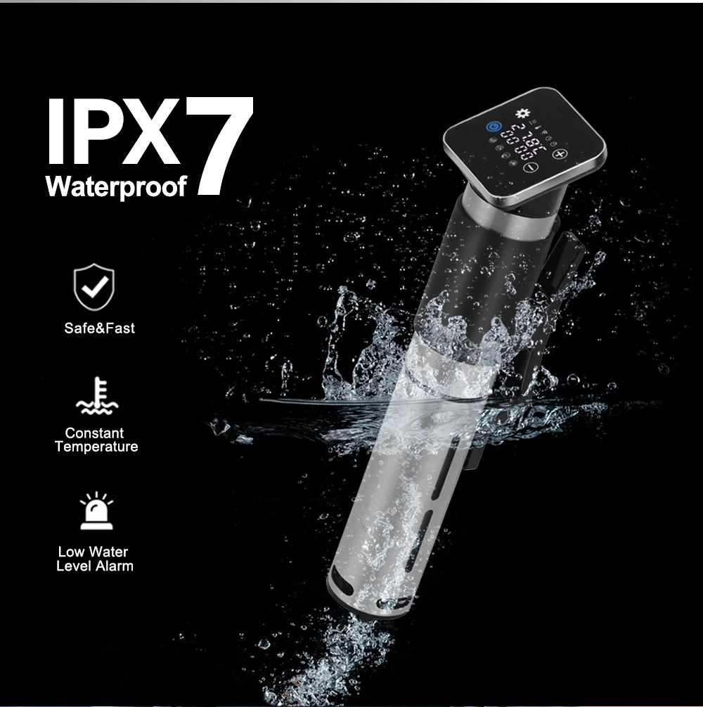 BioloMix 5th Generation WiFi Smart APP Control Sous Vide Cooker Stainless Steel IPX7 Waterproof Thermal Immersion Circulator