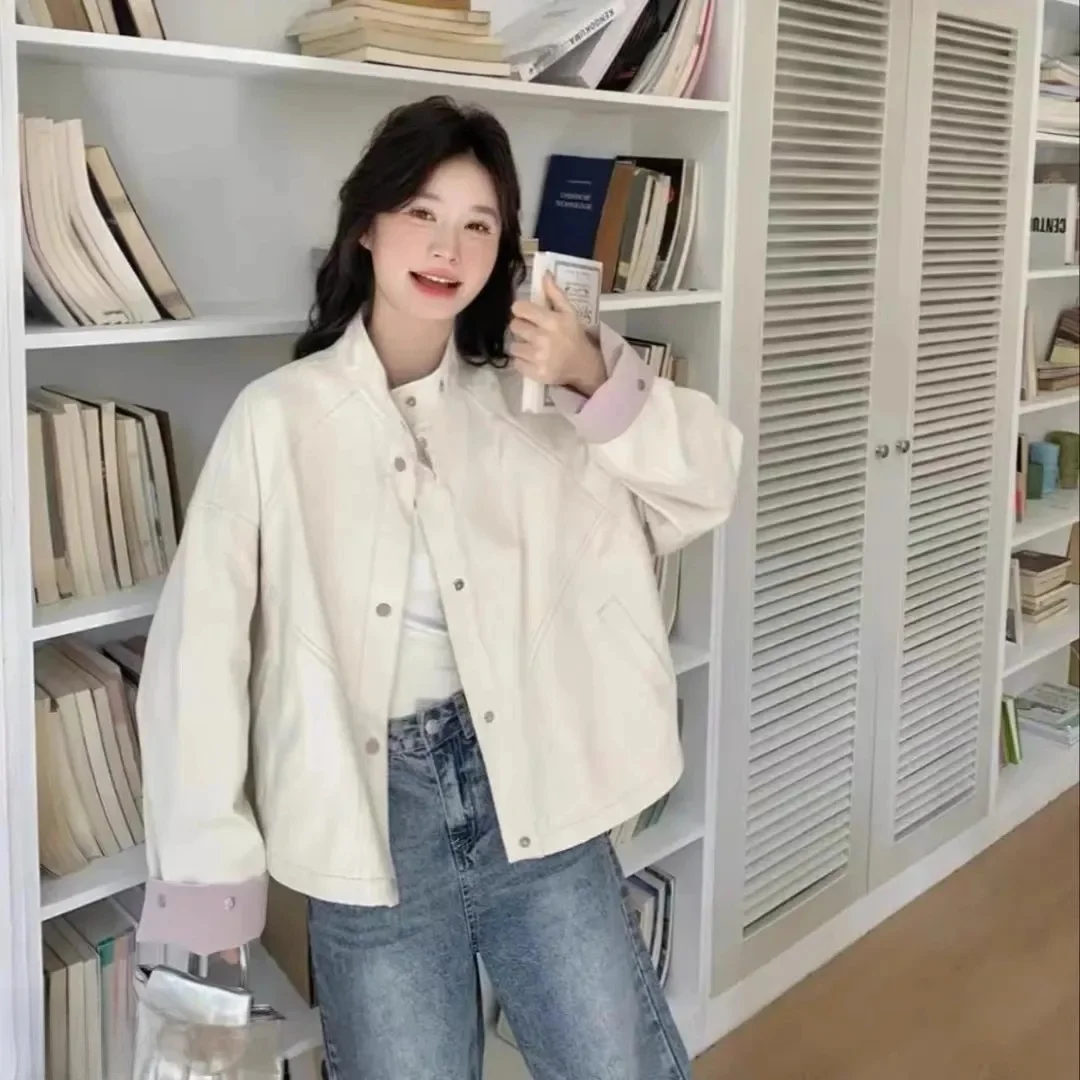 カラーブロ カジュアルワークウェア ジャケット レディース 春秋 2025 新作 香港風 スリム 小さいサイズ ジャケット トップス ポリエステル繊維...