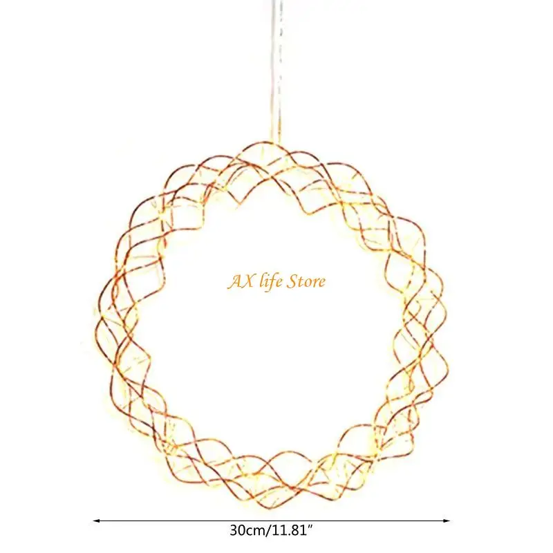 J2HA Christmas Window Lights Layout Props Round Hollow Lantern Xmas Gifts