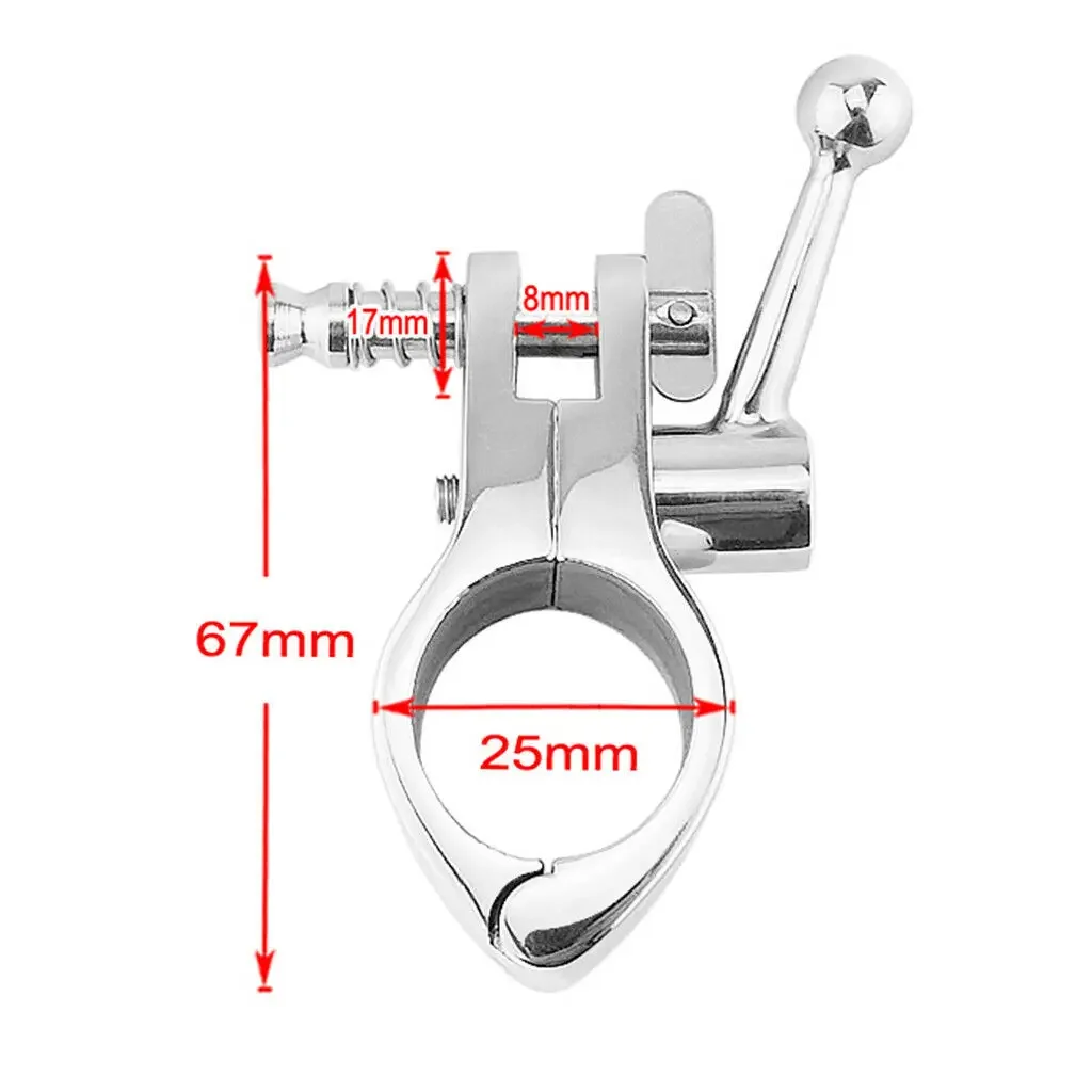 Stainless Steel Wrench, Pipe Clamp, Hardware Accessories for Boats and Yachts, 22/25mm