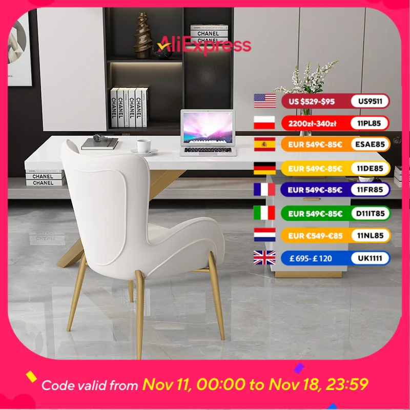 

Домашний офисный стол высокого качества, белый секретарь, компьютерные столы середины века, шкафы, офисная мебель Mesa De Escritorio