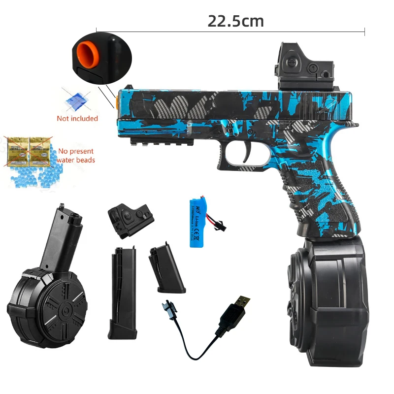 2025 novo g17 manual e elétrico tudo-em-um arma de brinquedo pode lançar bola de gel 7-8mm menino brinquedo presente jogo mesmo modelo de venda quente brinquedo