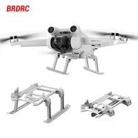 BRDRC Folding Landing Gear for DJI Mini 3/Mini 3 Pro Drone Quick Release Increased Tripod Extension Leg Protector Accessory