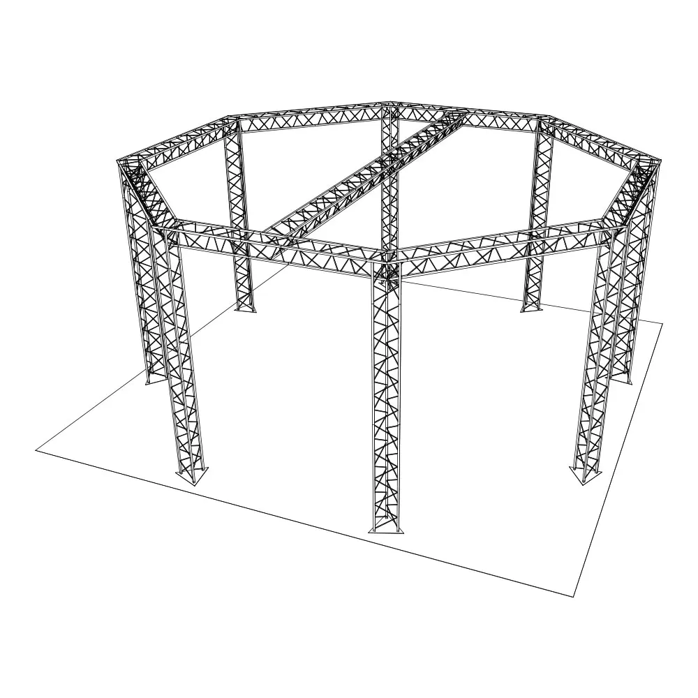 Alluminio installazione rapida buona capriata 10x10 in vendita