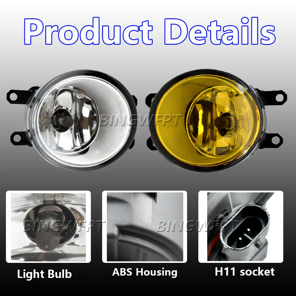 Luces antiniebla LED para coche, iluminación para Toyota RAV 4, March 3, ACA3, Ace, ALA3, GSA3, ZSA3, 2006-2012
