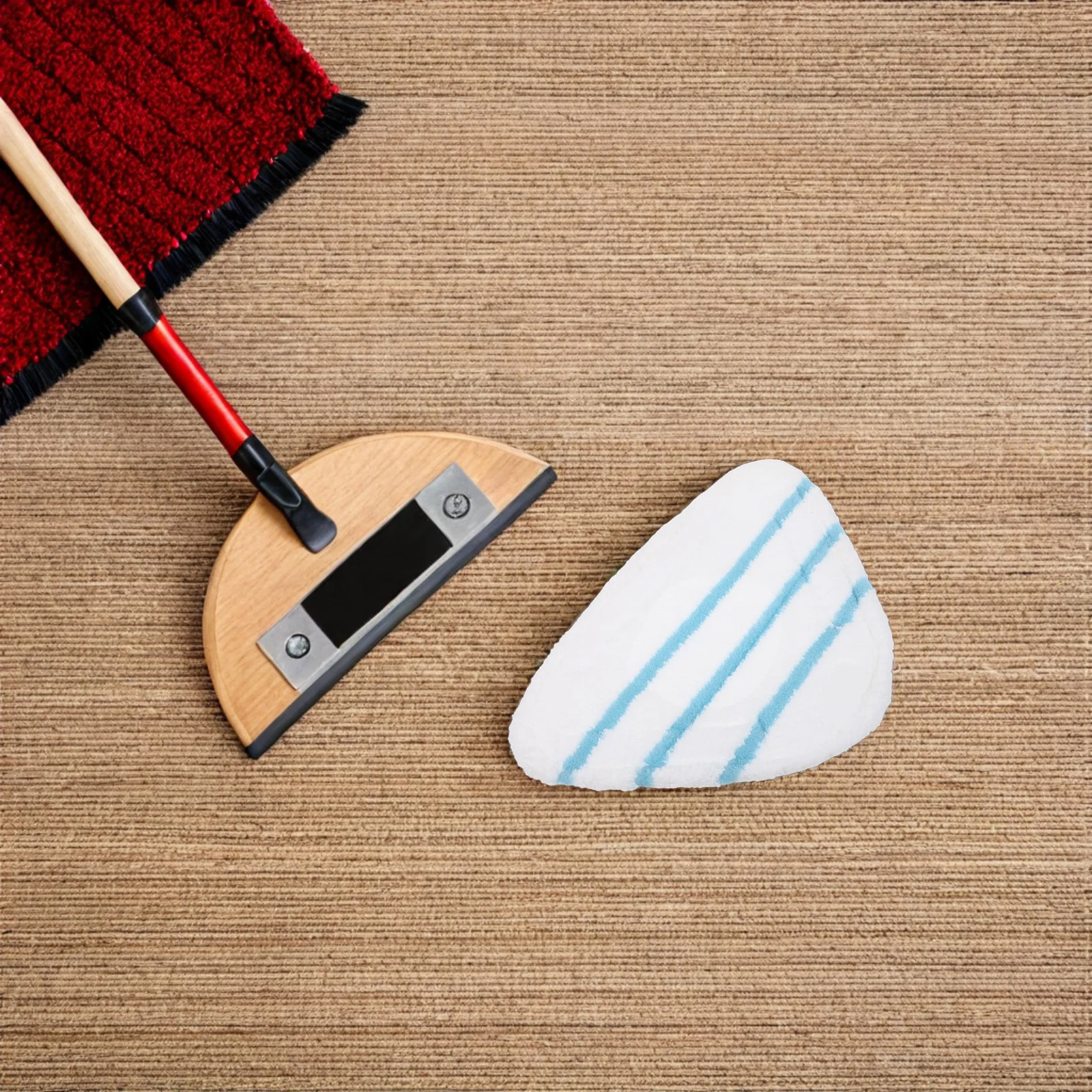 

4pcs Steam Mop Pads Triangle Reusable Microfiber Replacement Covers Washable Heavy-Duty For Vinyl Tile Hardwood Floor Cleaning