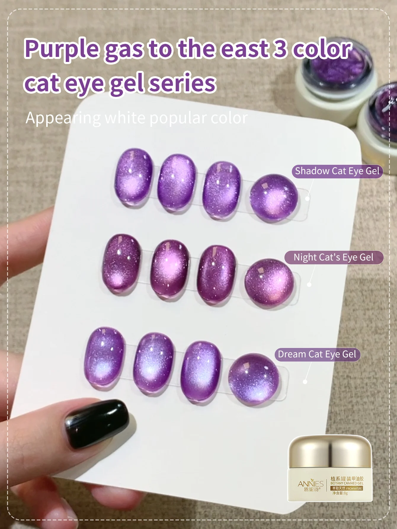 

8 г набор гель-лаков для ногтей «кошачий глаз» с магнитом) с двойным блеском Dreamland фиолетового цвета, магнитный гель-лак Soak Off UV