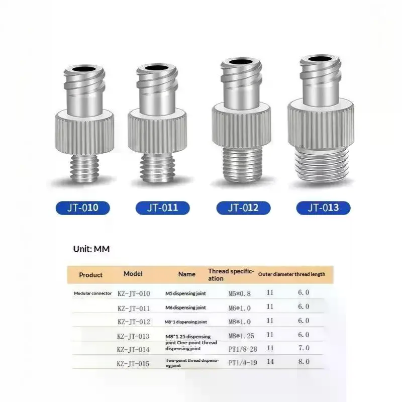 Pneumatic Metal Luer Adapter M5 M6 M8 G1/8 G1/4 Male Female Double Thread Luer Tracheal Fitting Connector Nickel Plated Brass