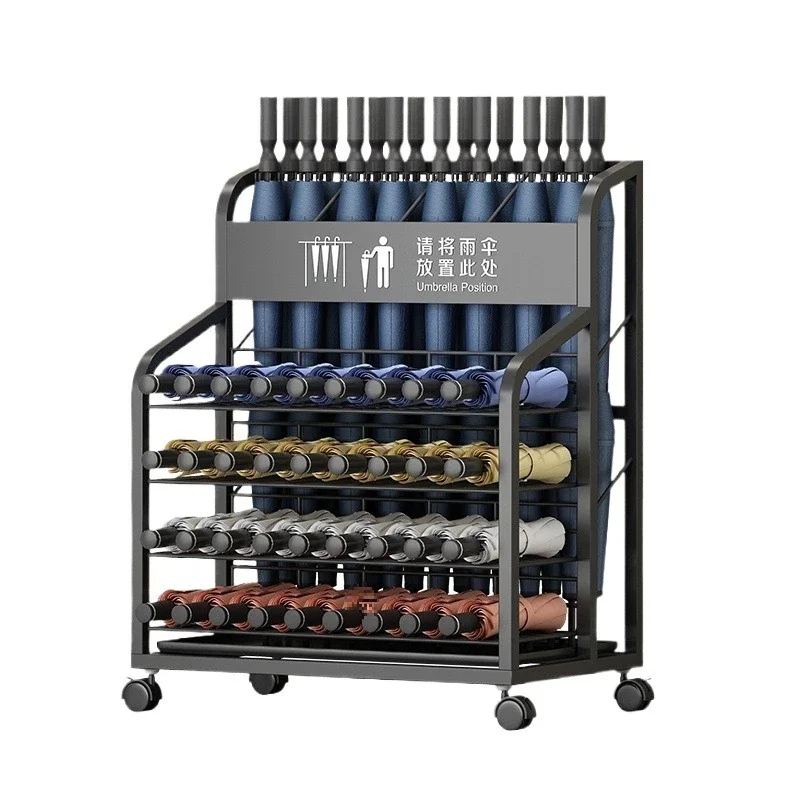 Umbrella storage rack, large capacity, company, classroom, hotel lobby, commercial umbrella bucket