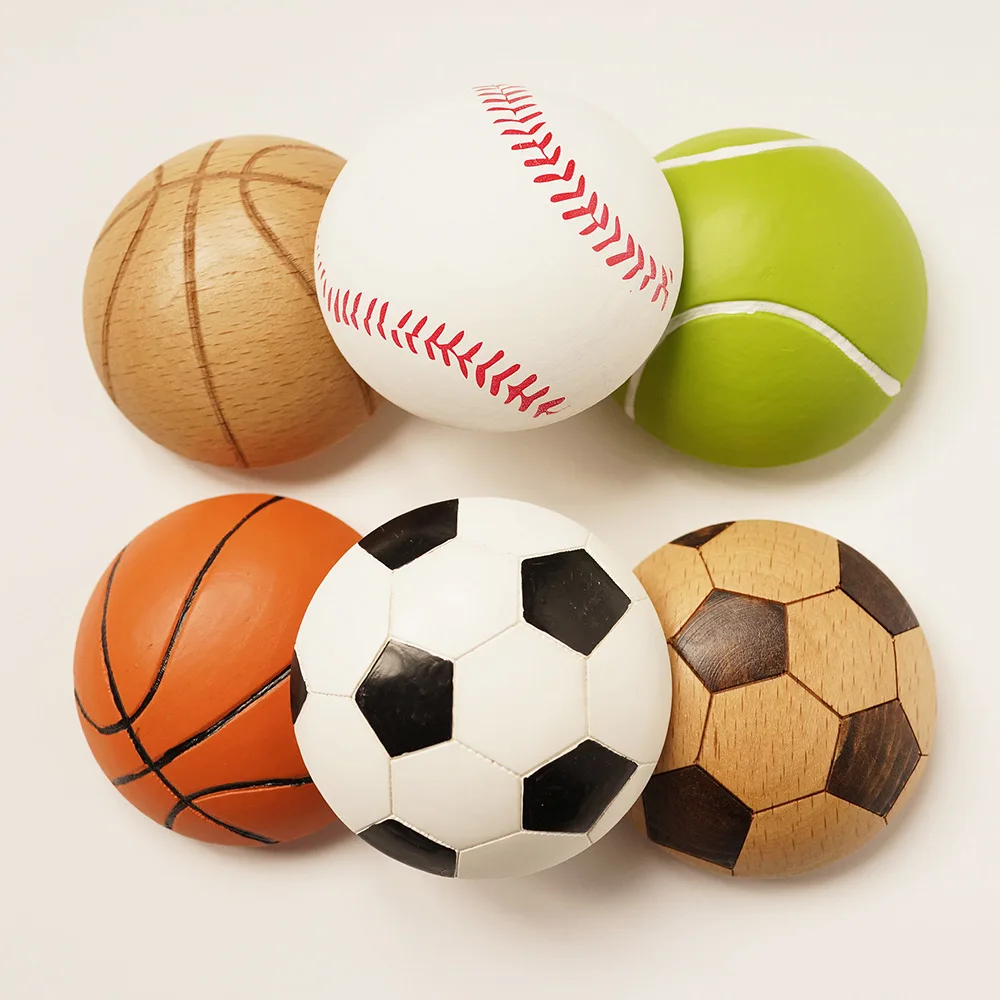 Autocollant magnétique en bois pour réfrigérateur, motifs basketball, tennis, football, ouvre-bouteille, décoration créative et amusante, cadeau pour la maison