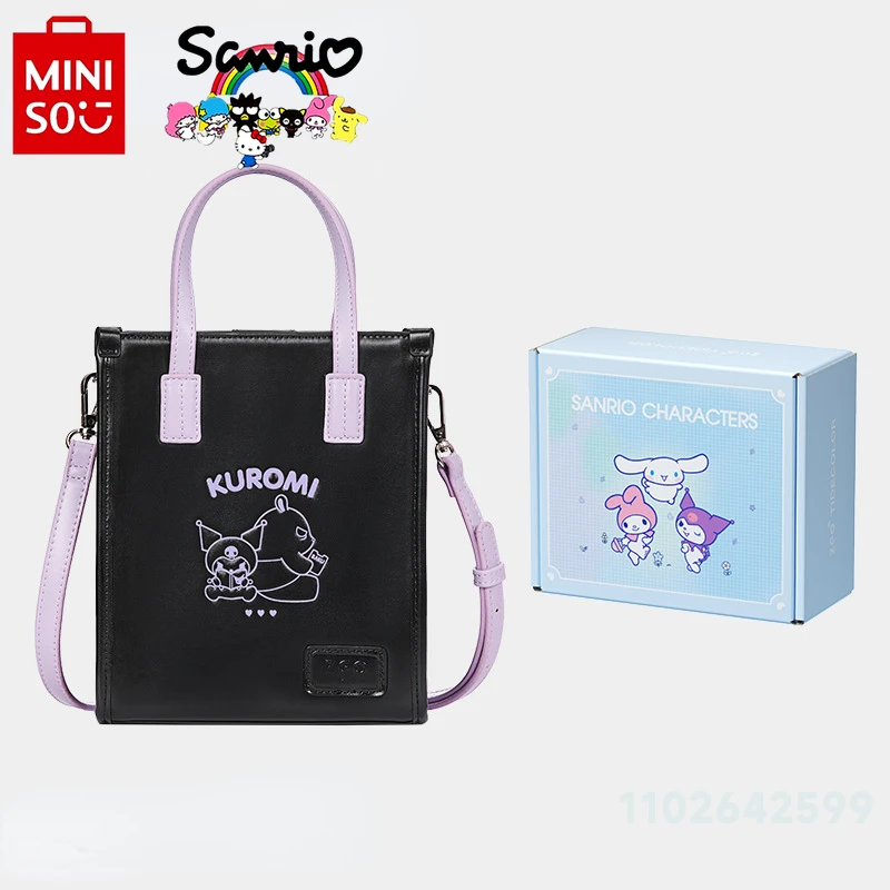 Miniso Sanrio 2024 New Women's Crossbody Bag Fashionable High Quality Women's Handbag Cartoon Versatile Women's Shoulder Bag