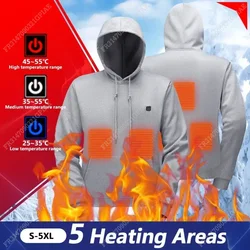 Hoodies de aquecimento USB para homens e mulheres, jaqueta aquecida, moletons, ao ar livre, vintage, impermeável, gótico, inverno