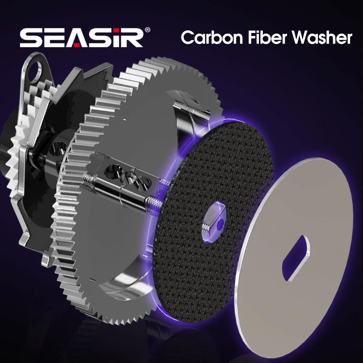 Seasir ZERO119 BFS Baitcasting Fishing Reel Carbon Fiber 119g 2