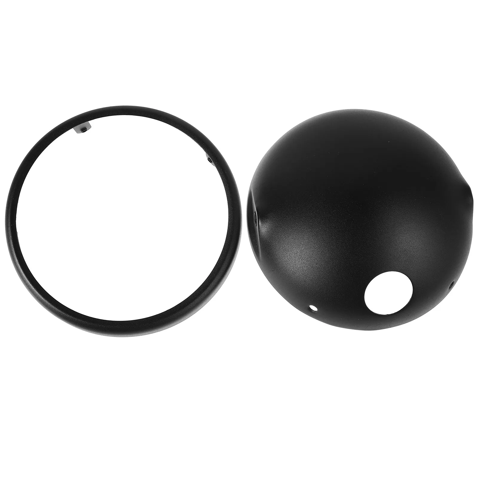 1Set Motorcycle Headlight Shell Cover Round Universal Headlight Bucket Housing Bracket Mount Metal Lamp Shell Protective
